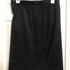 H&M grey suede button up tea length skirt - never worn